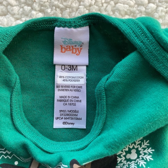 Disney Baby Holiday Fun Mickey Top 0 Months to 3 Months 0-3M - Picture 2 of 5